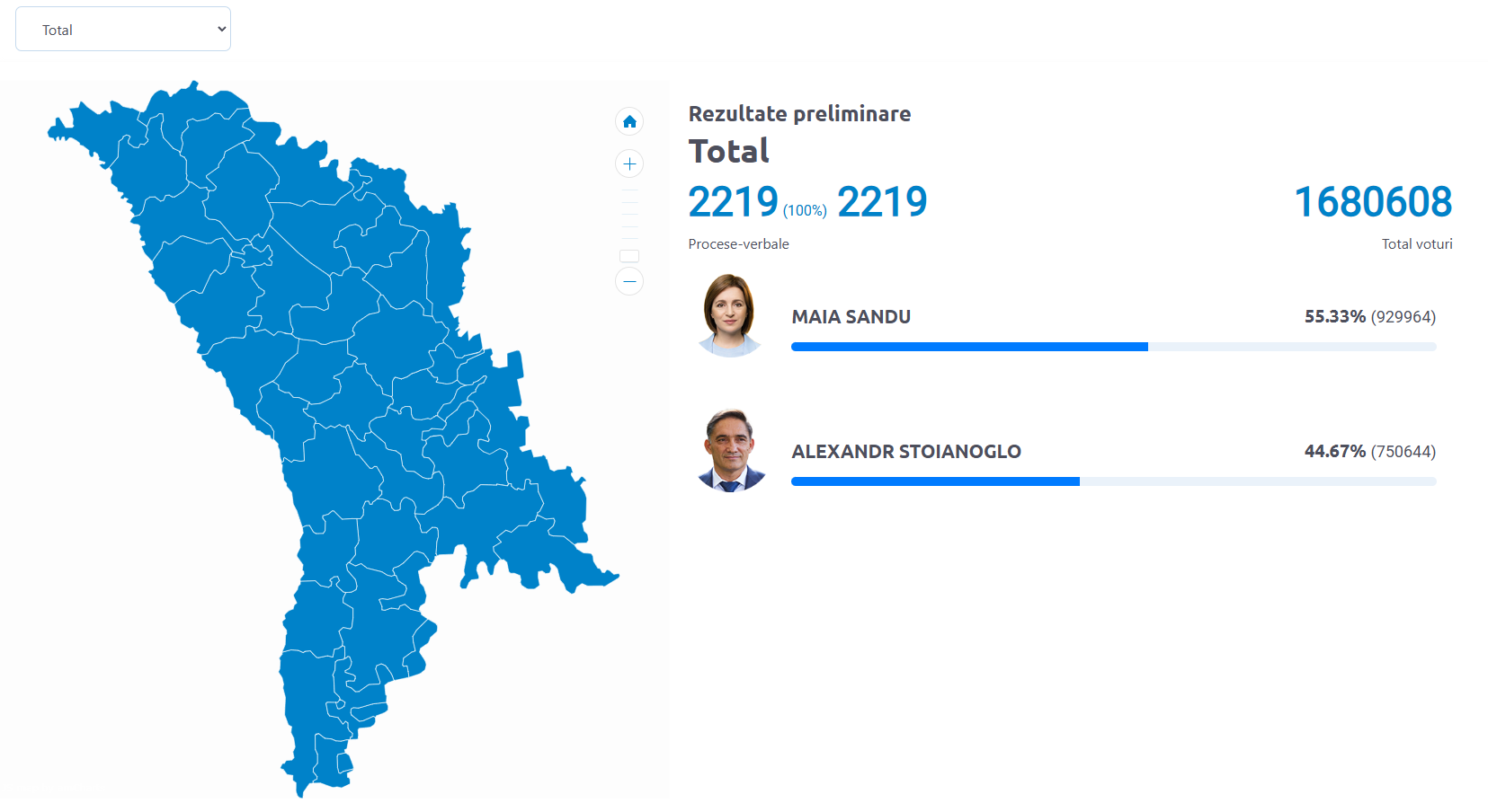 Presidential Election In Moldova - CEC Completes Vote Count, Announces ...